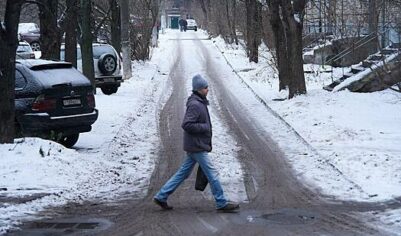 В России стало меньше снега